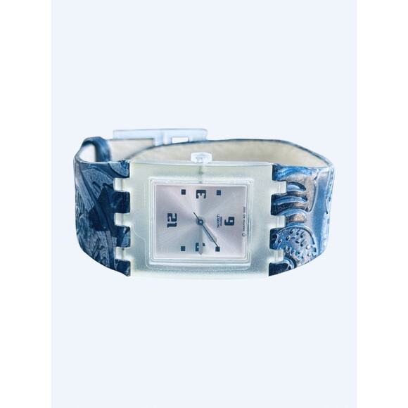 2002 Swatch Square Watch Encrissima Subn103 Acrylic Display Case New Old Stock - Picture 4 of 13